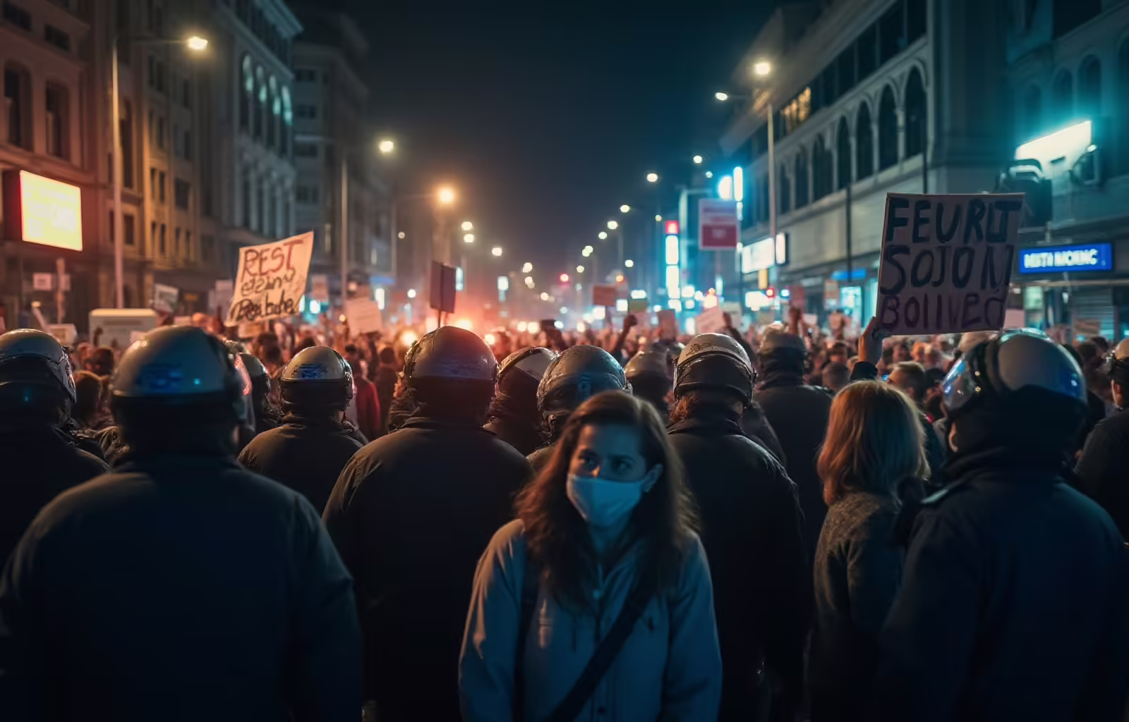 Manifestantes italianos exigen el revés de la ley de seguridad represiva