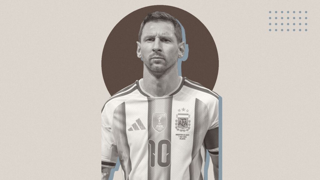 Ilustración con Lionel Messi