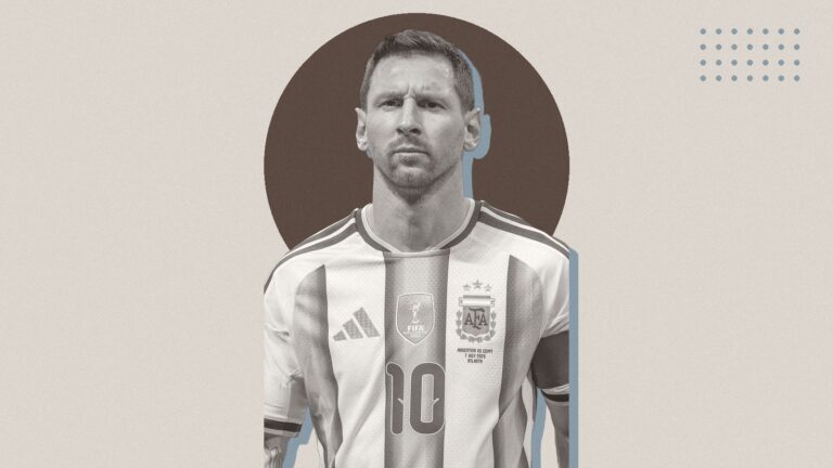 Ilustración con Lionel Messi