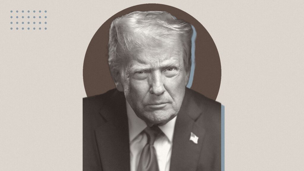 Ilustración con Donald Trump