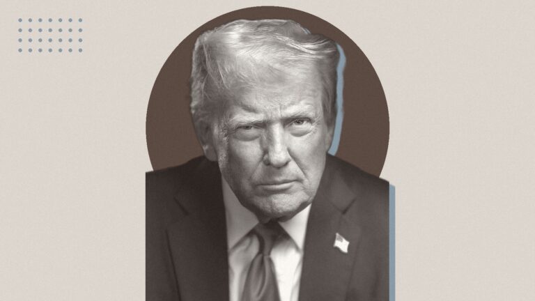 Ilustración con Donald Trump