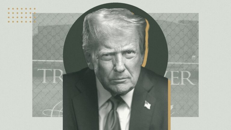 Ilustración con Donald Trump