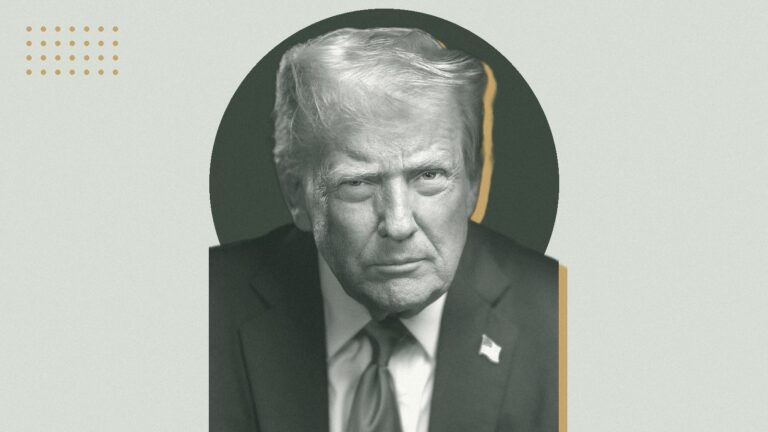Ilustración con Donald Trump