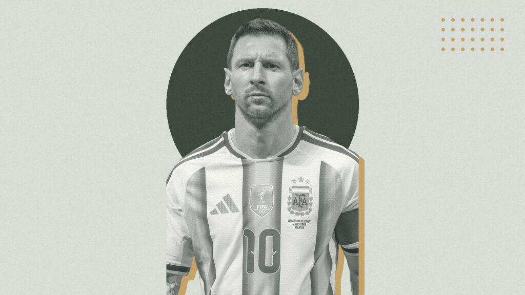 Ilustración con Lionel Messi