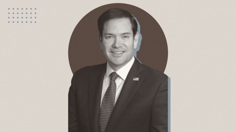 Ilustración con Marco Rubio