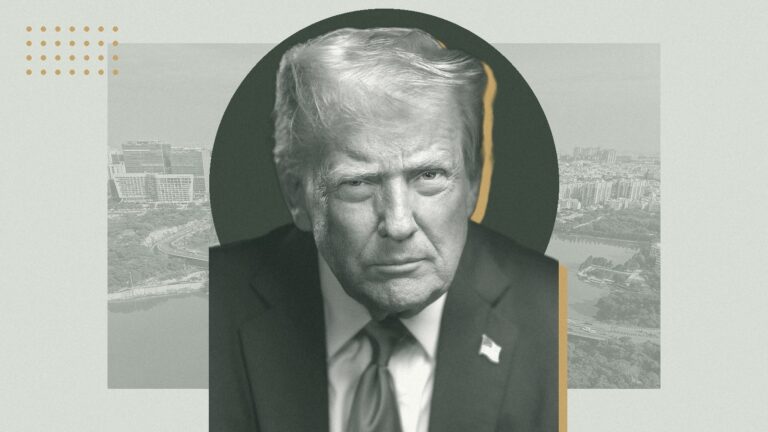 Ilustración con Donald Trump