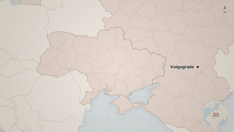 Mapa: Volgogrado, Ucrania, Rusia