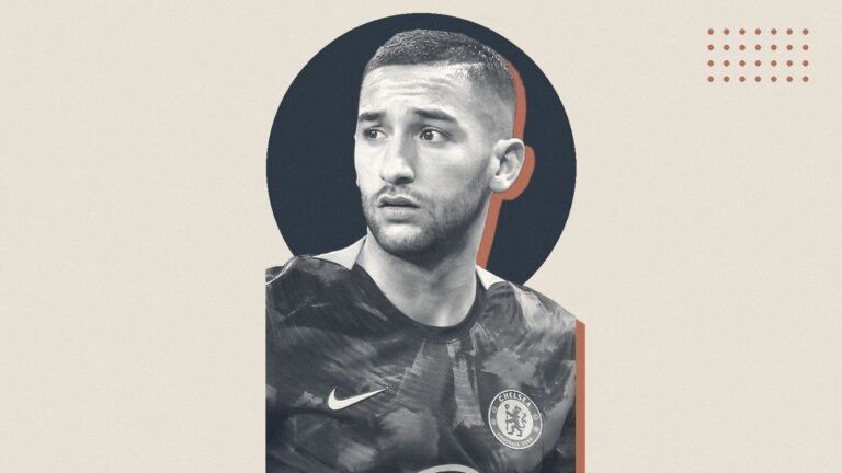 Ilustración con Hakim Ziyech