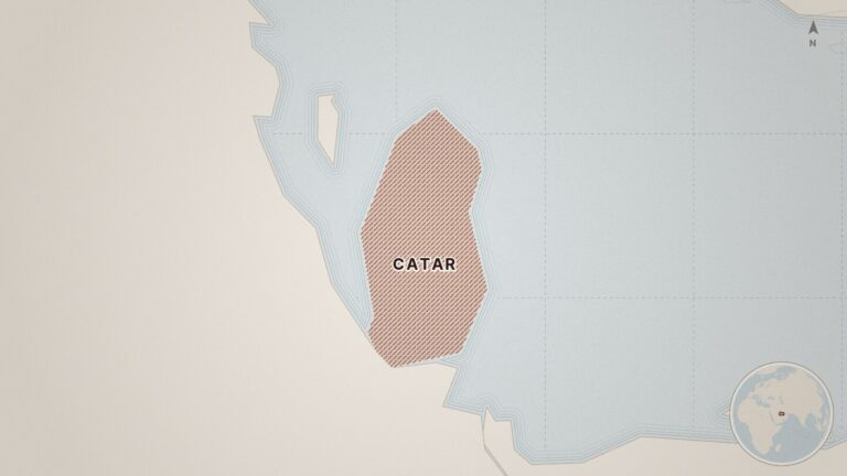 Mapa: Catar