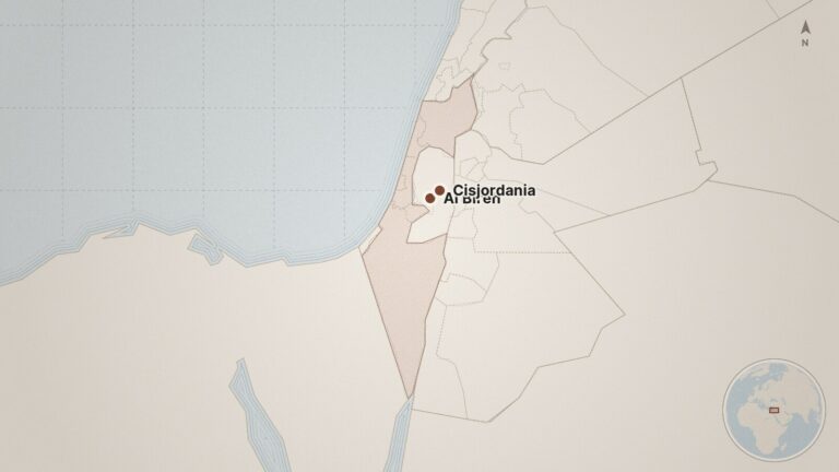 Mapa: Al Bireh, Cisjordania, Israel