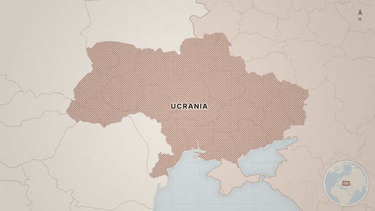 Mapa: Ucrania, Rusia, Japón