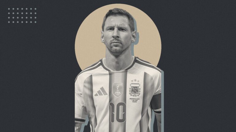 Ilustración con Lionel Messi