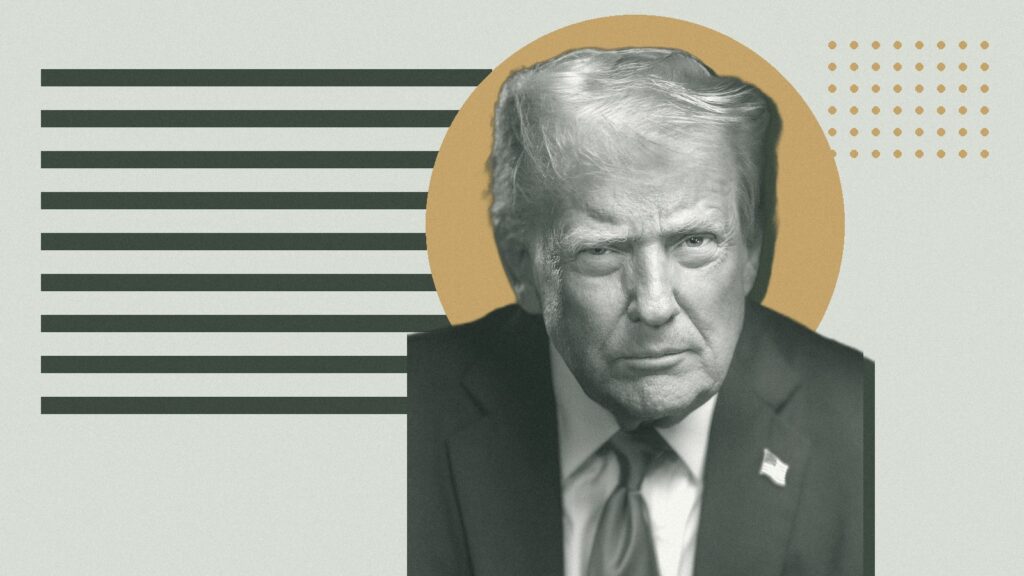 Ilustración con Donald Trump