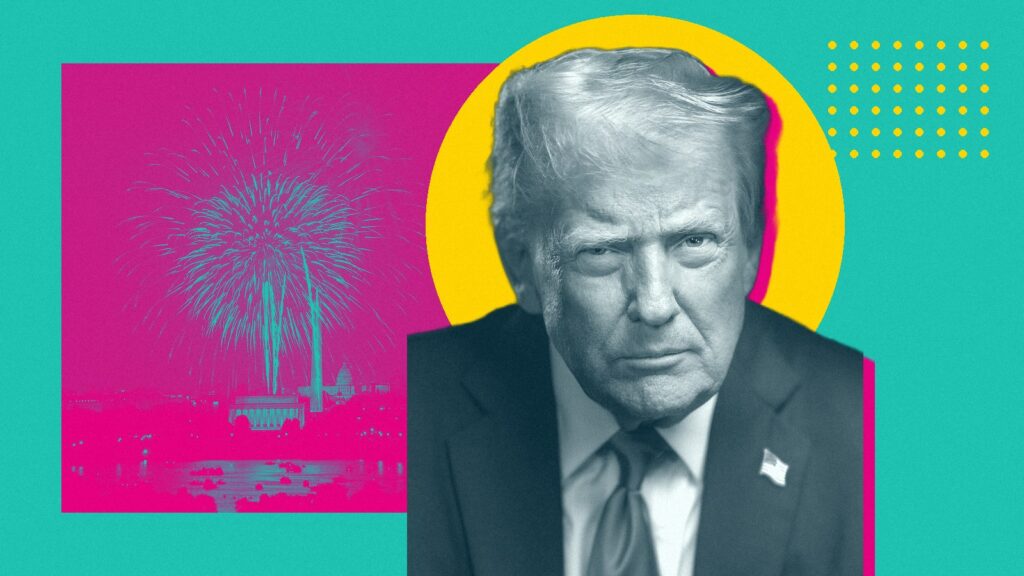 Ilustración con Donald Trump