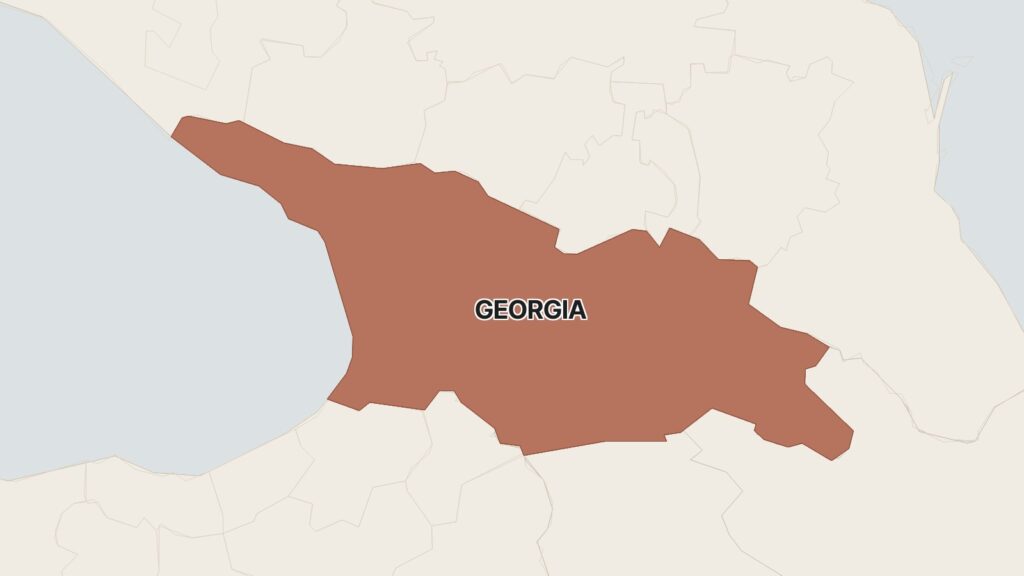 Mapa: Georgia, Irán