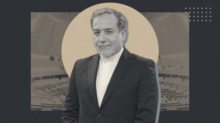 Ilustración con Abbas Araghchi