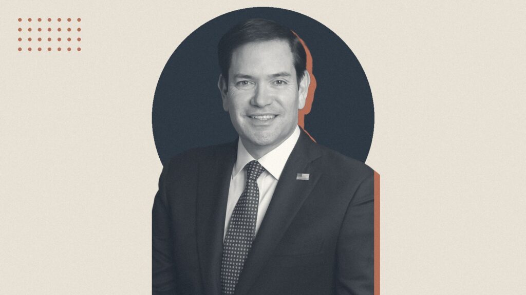 Ilustración con Marco Rubio