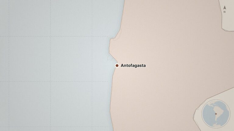 Mapa: Antofagasta, Chile