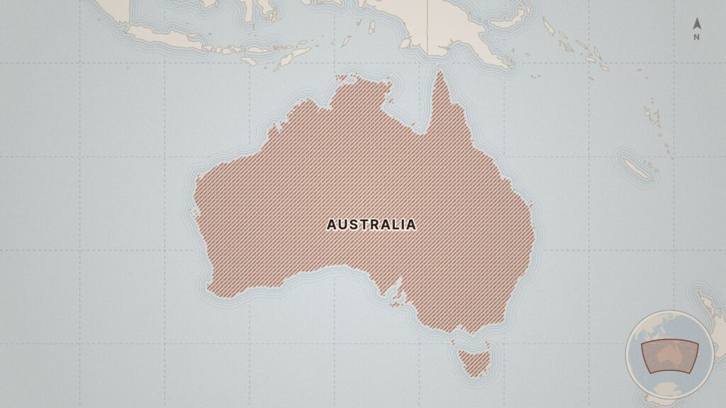 Mapa: Australia