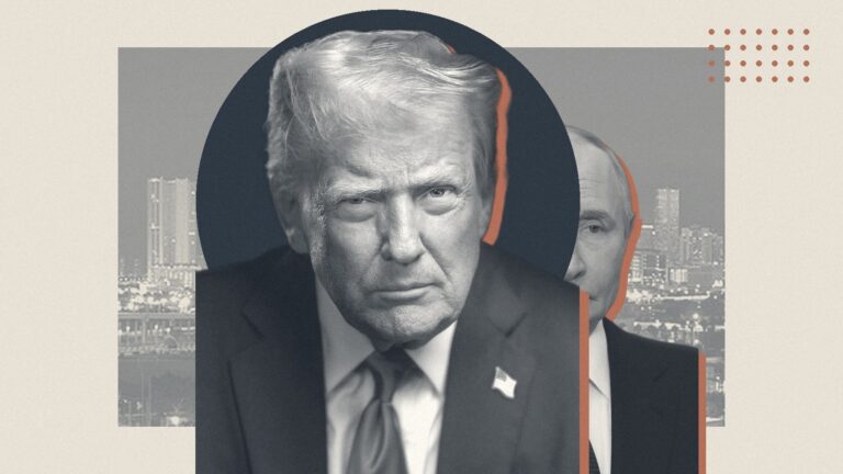 Ilustración con Donald Trump y Vladímir Putin