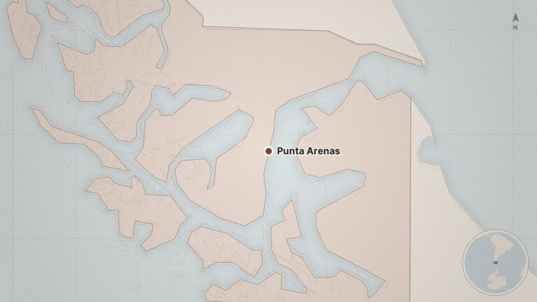 Mapa: Punta Arenas, Chile