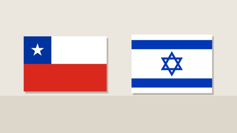 Banderas de Chile, Israel