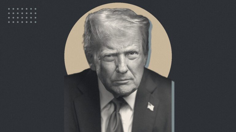 Ilustración con Donald Trump
