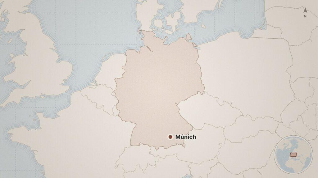 Mapa: Múnich, Alemania