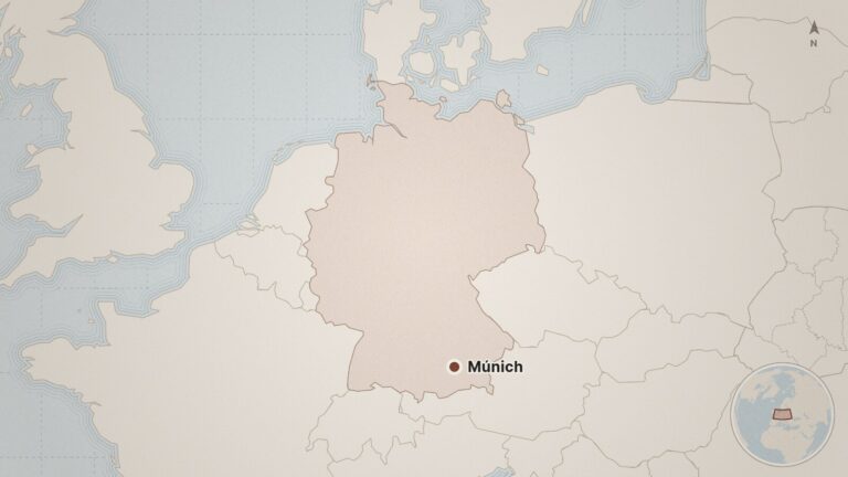 Mapa: Múnich, Alemania