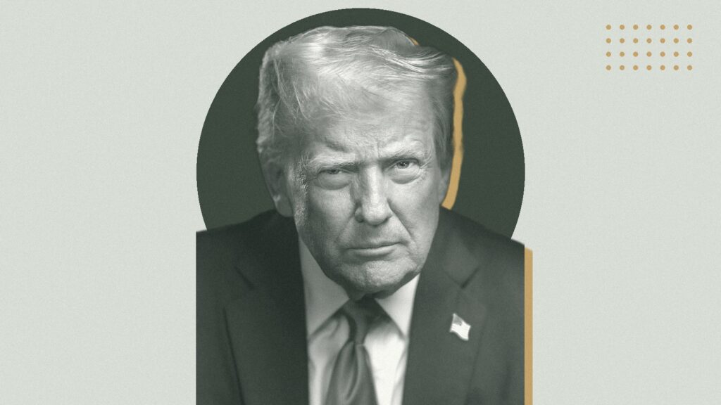 Ilustración con Donald Trump