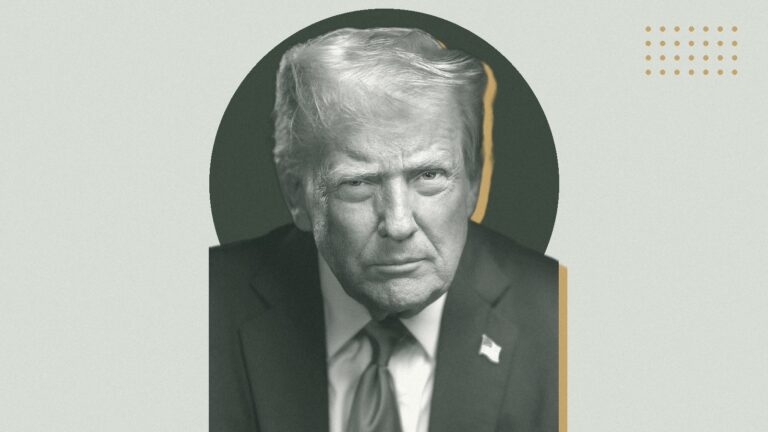Ilustración con Donald Trump