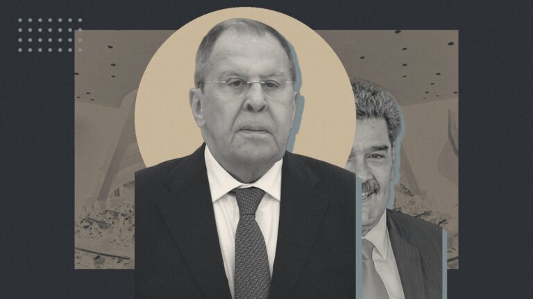 Ilustración con Sergei Lavrov y Nicolás Maduro