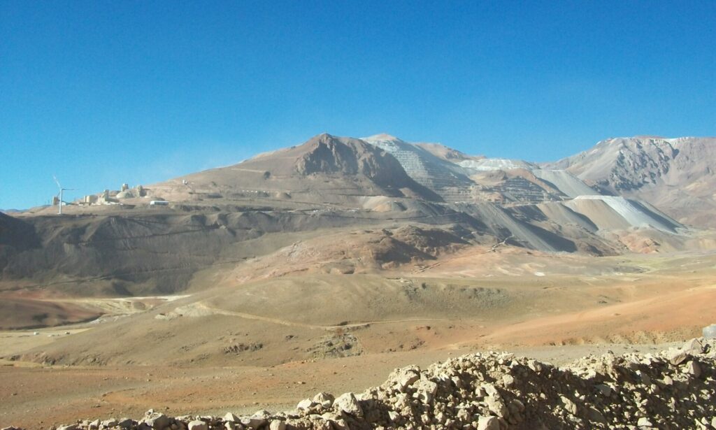 Vista panorámica de la zona de Pascua Lama, mostrando la geografía del proyecto minero.