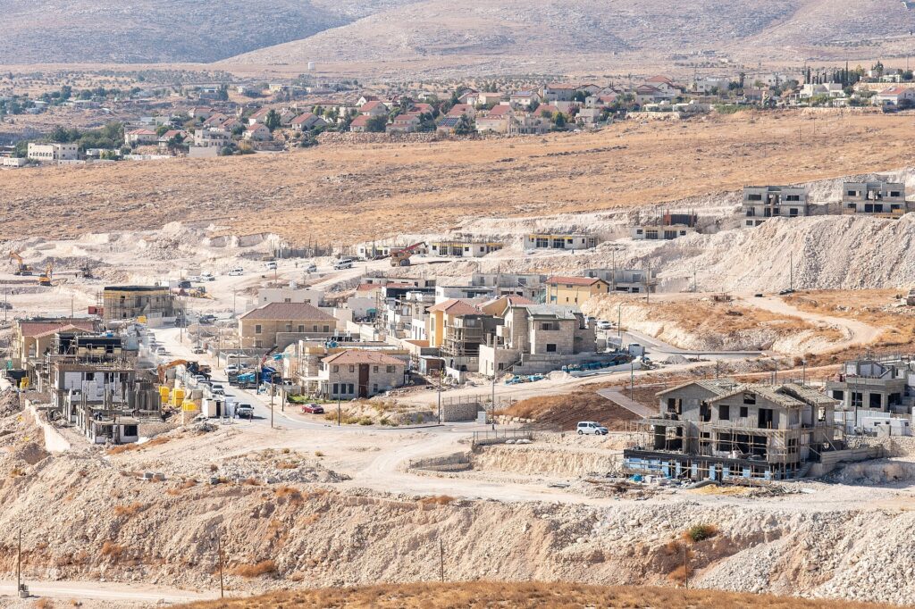 Asentamientos israelíes en las afueras de Belén, en Cisjordania.