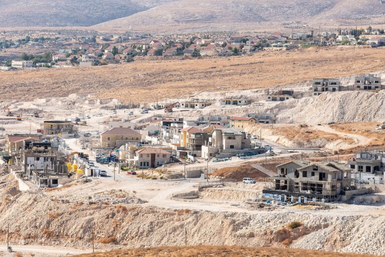 Asentamientos israelíes en las afueras de Belén, en Cisjordania.