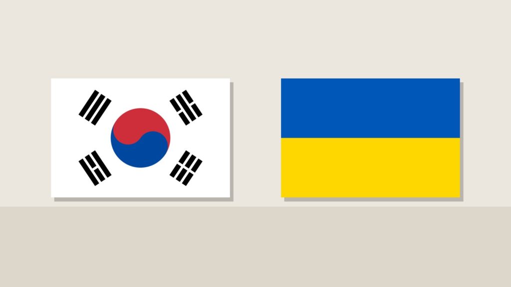 Banderas de Corea del Sur, Ucrania