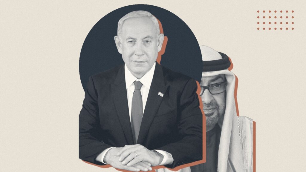Ilustración con Benjamin Netanyahu y Mohamed bin Zayed