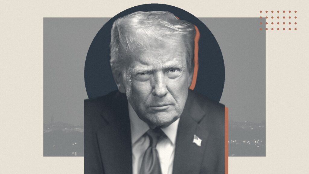 Ilustración con Donald Trump