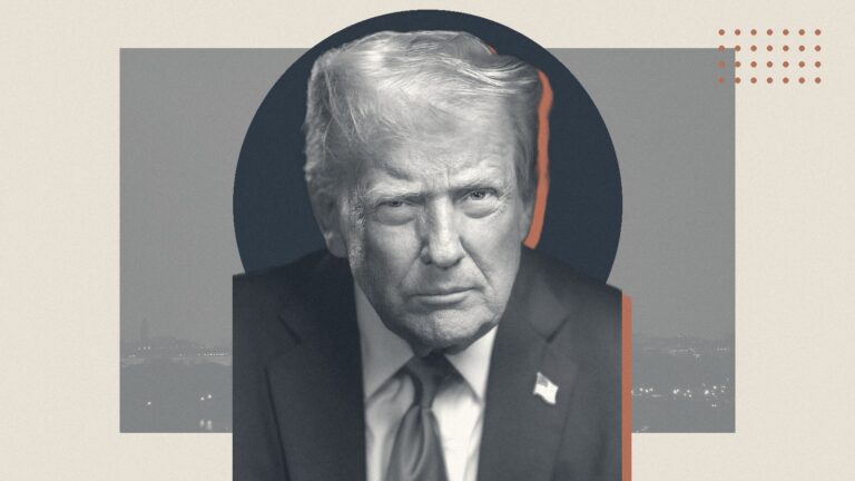 Ilustración con Donald Trump