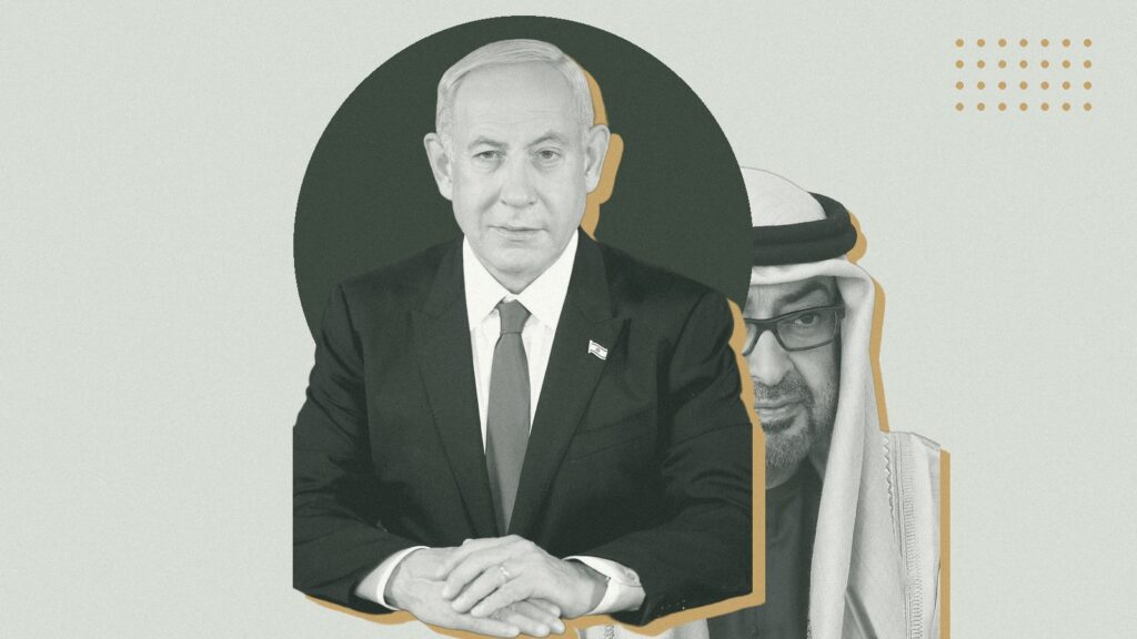 Ilustración con Benjamin Netanyahu y Mohammed bin Zayed Al Nahyan