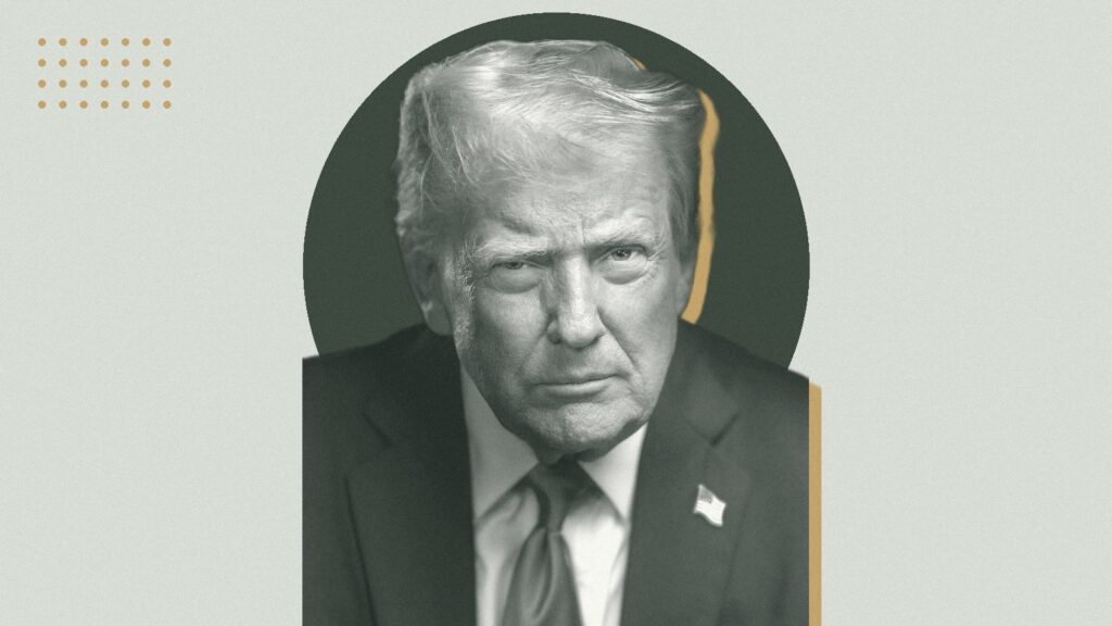 Ilustración con Donald Trump