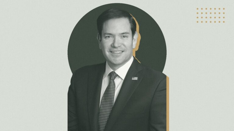 Ilustración con Marco Rubio