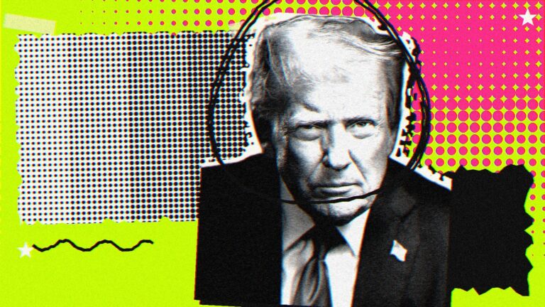 Ilustración con Donald Trump